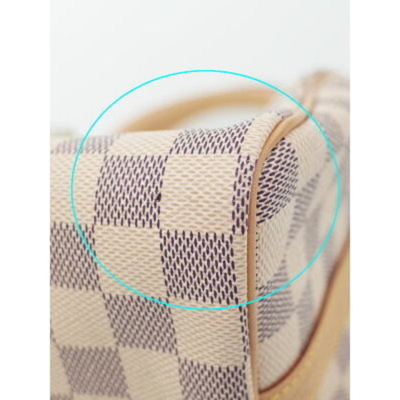 Louis Vuitton Damier Azur White Speedy Bandouliere Bag - Picture 5 of 5
